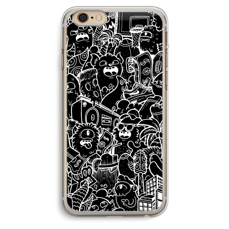 Vexx Black City : iPhone 6 Plus / 6S Plus Transparant Hoesje