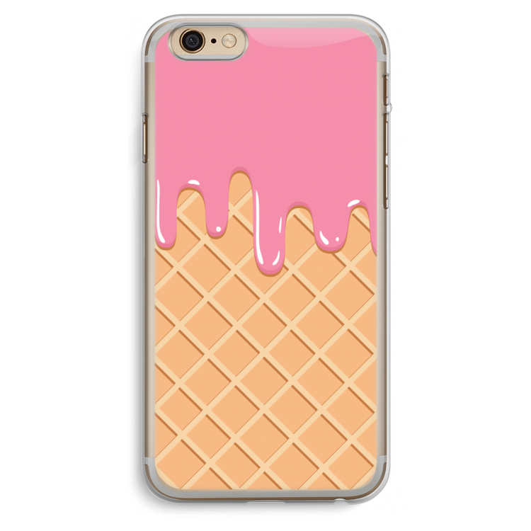 Ice cream: iPhone 6 Plus / 6S Plus Transparant Hoesje