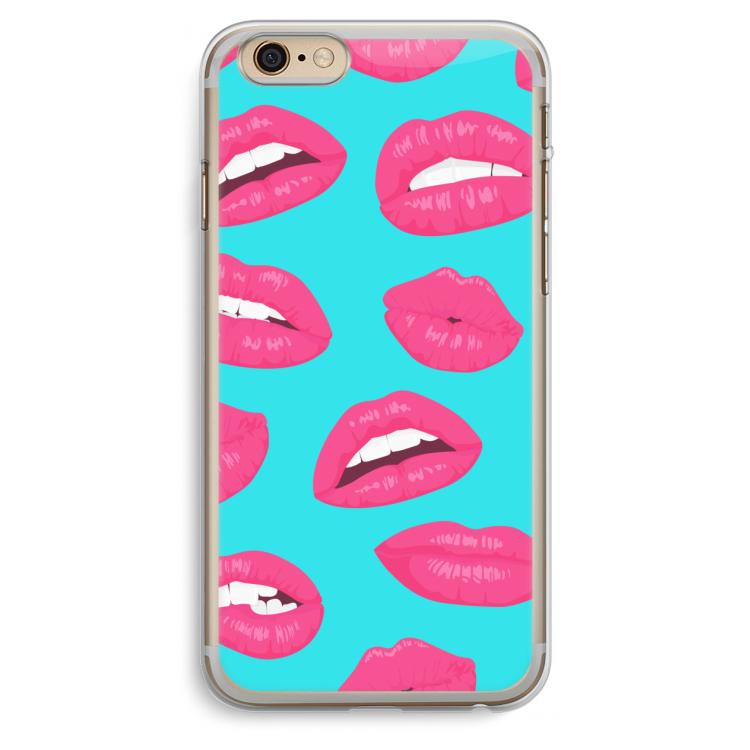 Bite my lip: iPhone 6 Plus / 6S Plus Transparant Hoesje