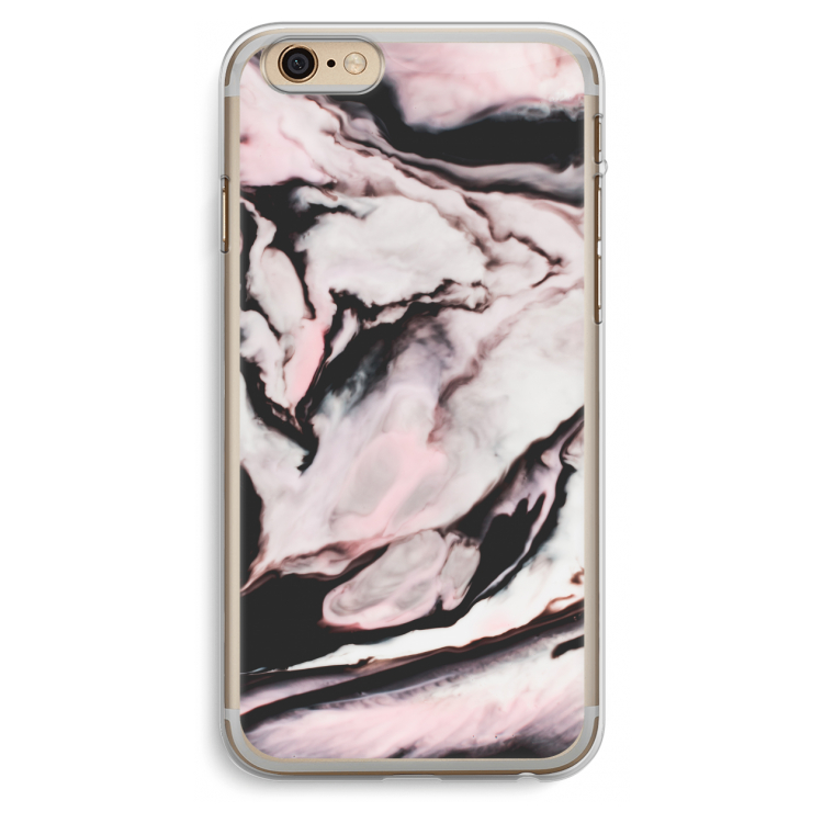 Roze stroom: iPhone 6 Plus / 6S Plus Transparant Hoesje