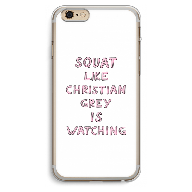 Christian Grey: iPhone 6 Plus / 6S Plus Transparant Hoesje