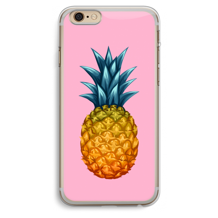 Grote ananas: iPhone 6 Plus / 6S Plus Transparant Hoesje