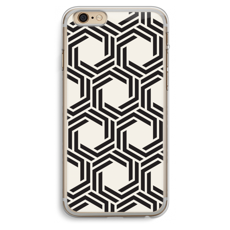 Geometrisch patroon: iPhone 6 Plus / 6S Plus Transparant Hoesje