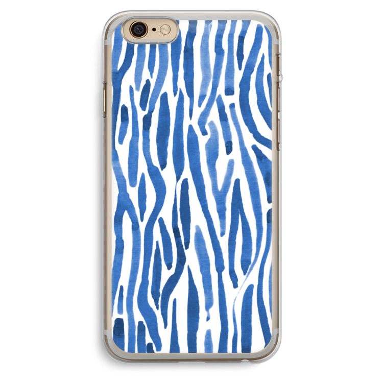 Blauwe nerven: iPhone 6 Plus / 6S Plus Transparant Hoesje