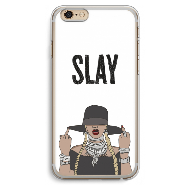 Slay All Day: iPhone 6 Plus / 6S Plus Transparant Hoesje