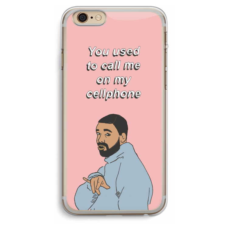 Hotline bling: iPhone 6 Plus / 6S Plus Transparant Hoesje