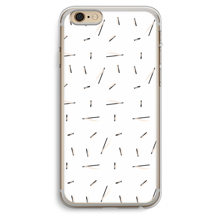 Hipster stripes: iPhone 6 Plus / 6S Plus Transparant Hoesje