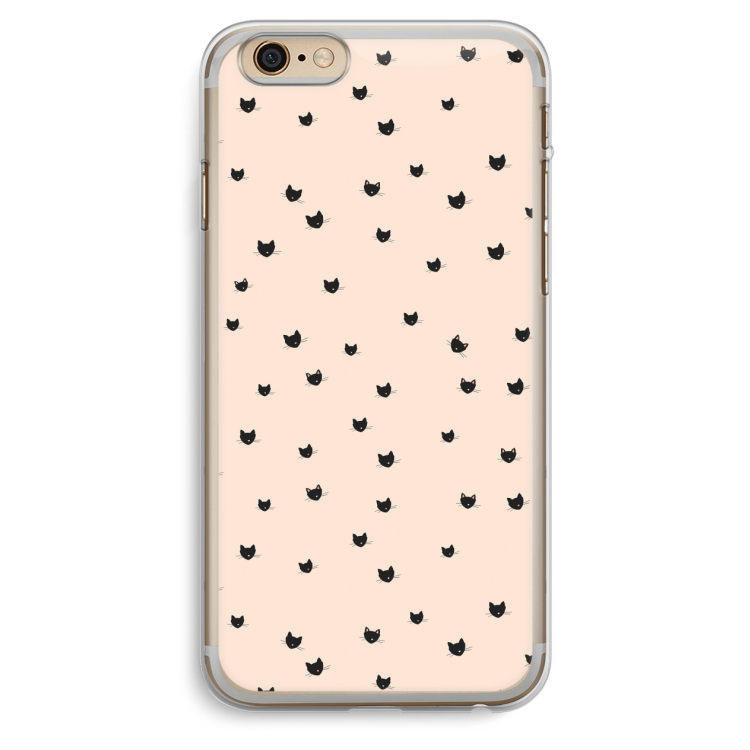 Kleine kattenkopjes: iPhone 6 Plus / 6S Plus Transparant Hoesje
