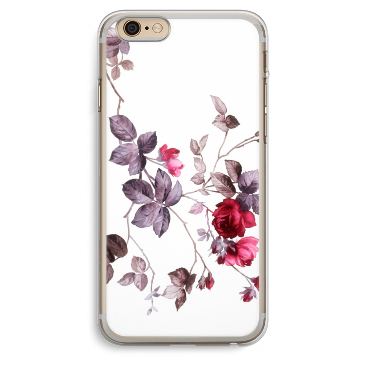 Mooie bloemen: iPhone 6 Plus / 6S Plus Transparant Hoesje
