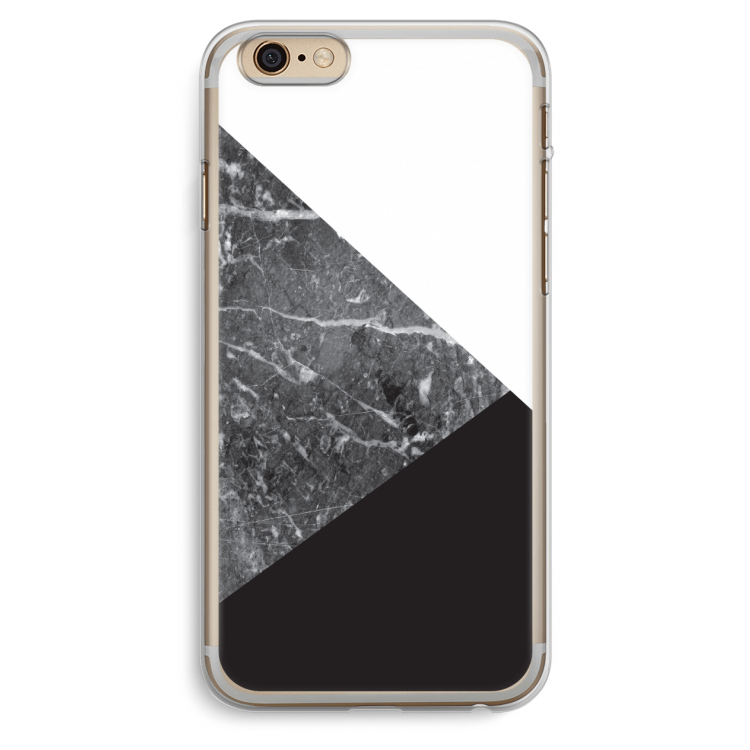 Combinatie marmer: iPhone 6 Plus / 6S Plus Transparant Hoesje