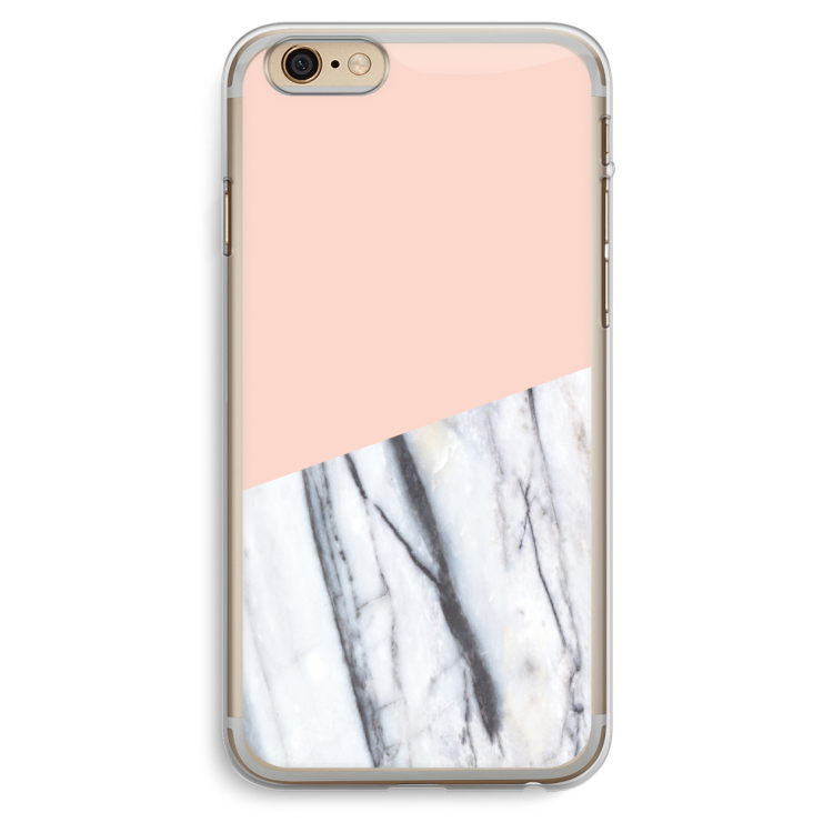 A touch of peach: iPhone 6 Plus / 6S Plus Transparant Hoesje