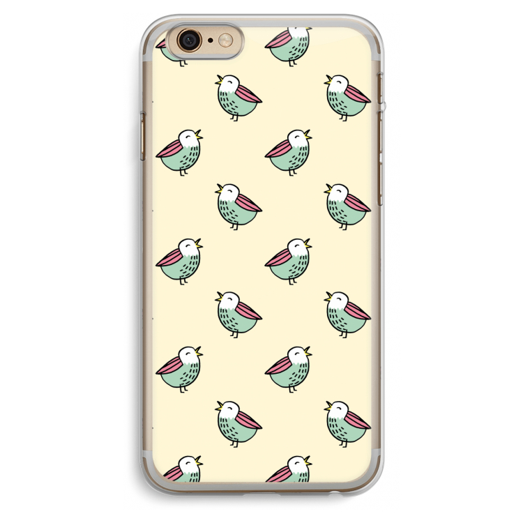 Vogeltjes: iPhone 6 Plus / 6S Plus Transparant Hoesje