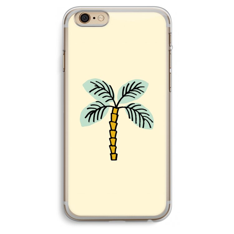 Palmboom: iPhone 6 Plus / 6S Plus Transparant Hoesje
