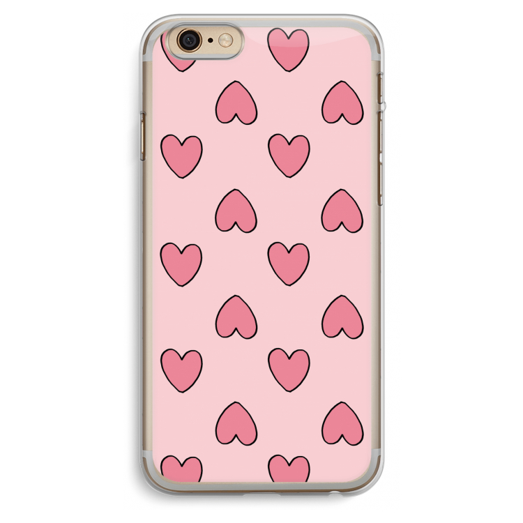 Ondersteboven verliefd: iPhone 6 Plus / 6S Plus Transparant Hoesje