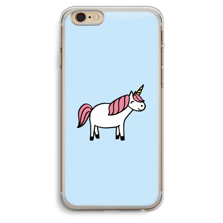 Eenhoorn: iPhone 6 Plus / 6S Plus Transparant Hoesje