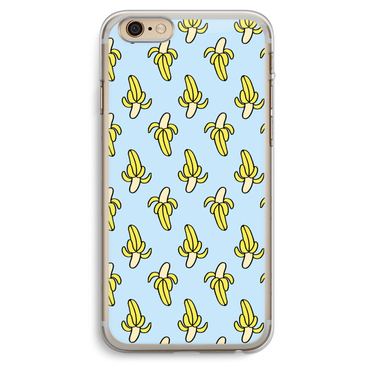 Bananas: iPhone 6 Plus / 6S Plus Transparant Hoesje