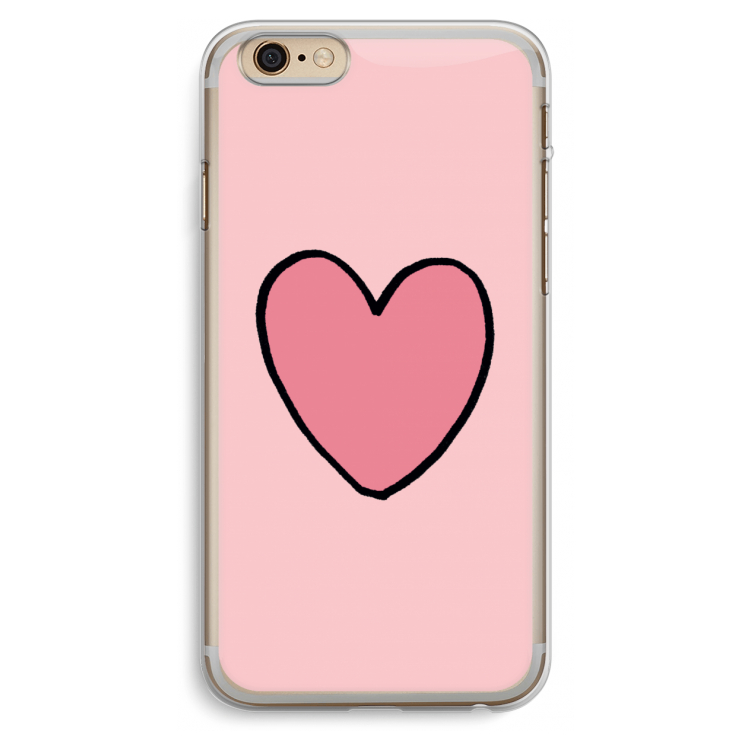 Hartje: iPhone 6 Plus / 6S Plus Transparant Hoesje