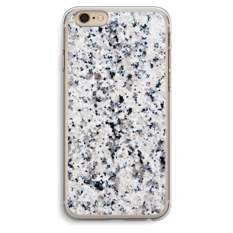 Gespikkelde marmer: iPhone 6 Plus / 6S Plus Transparant Hoesje