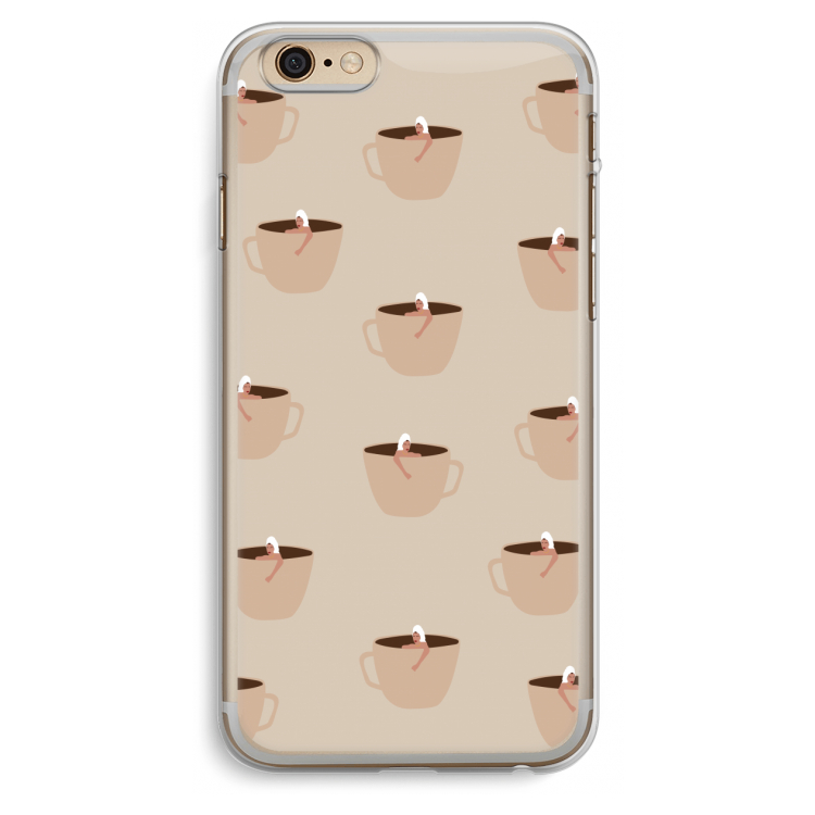 Morning coffee: iPhone 6 Plus / 6S Plus Transparant Hoesje