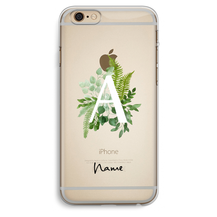 Green Brush: iPhone 6 Plus / 6S Plus Transparant Hoesje