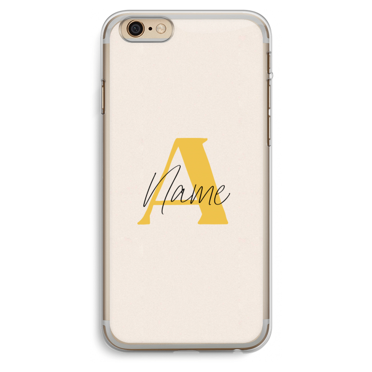 Amber Script: iPhone 6 Plus / 6S Plus Transparant Hoesje