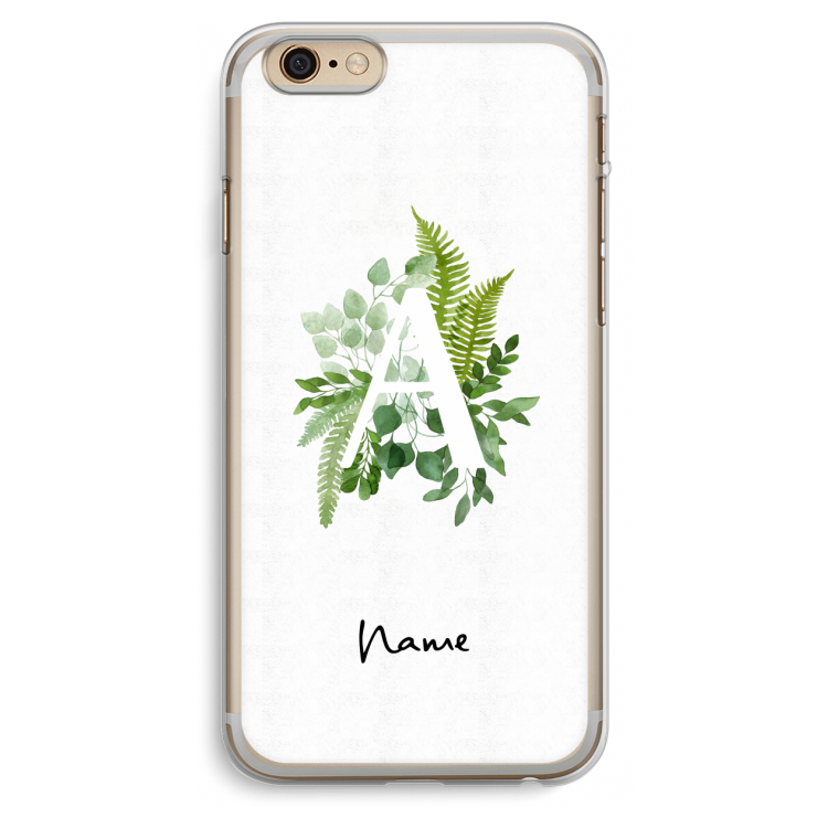 Green Brush: iPhone 6 Plus / 6S Plus Transparant Hoesje