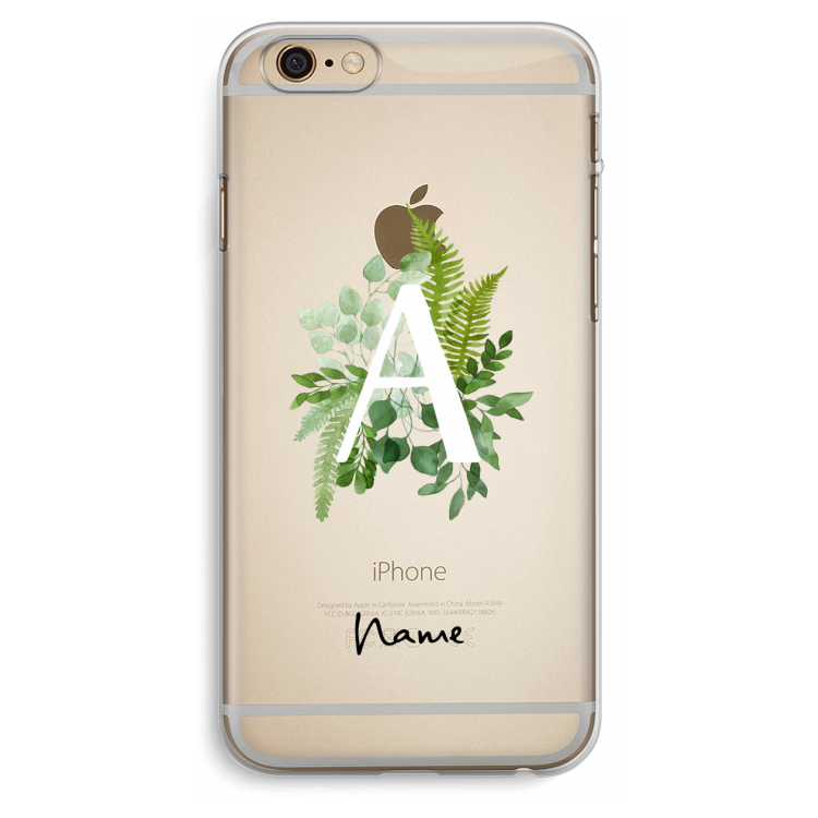 Green Brush: iPhone 6 Plus / 6S Plus Transparant Hoesje