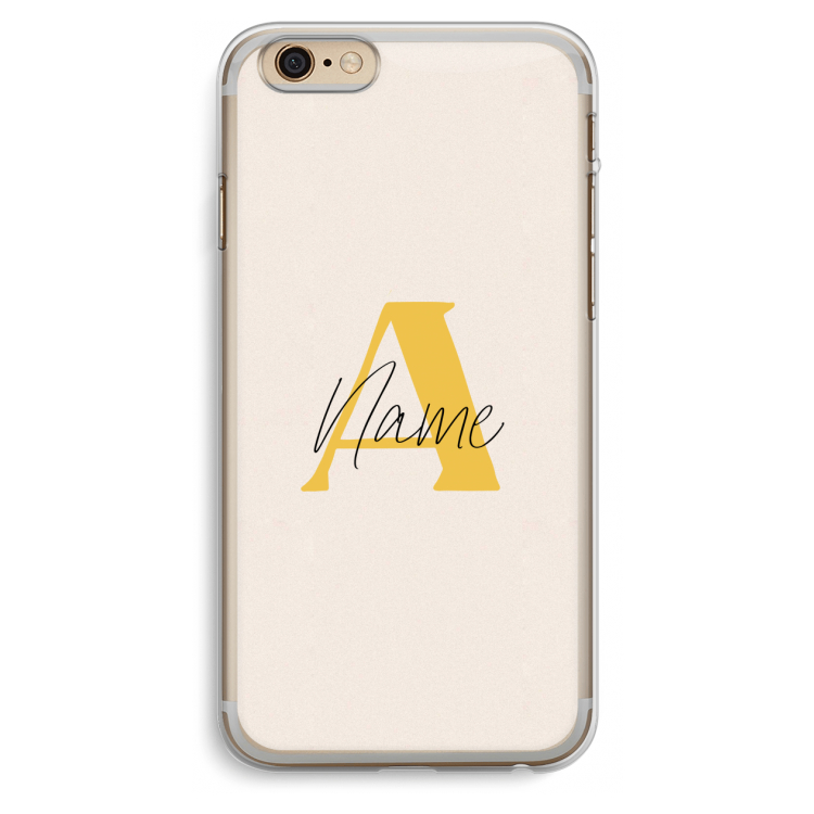 Amber Script: iPhone 6 Plus / 6S Plus Transparant Hoesje
