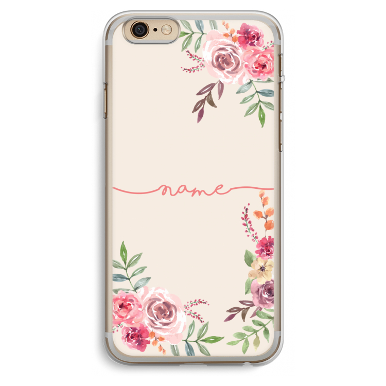 Rozen: iPhone 6 Plus / 6S Plus Transparant Hoesje