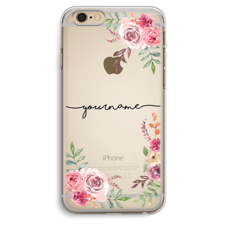 Rozen: iPhone 6 Plus / 6S Plus Transparant Hoesje