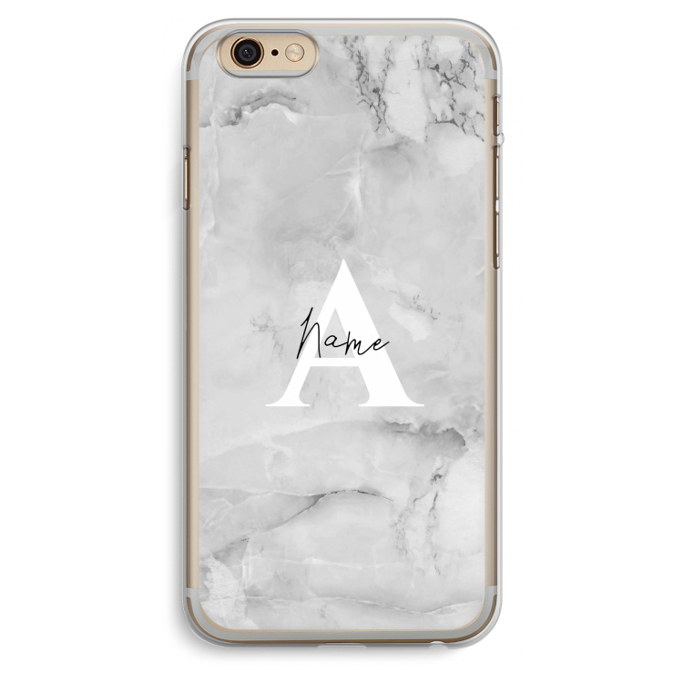 Ivory Marble: iPhone 6 Plus / 6S Plus Transparant Hoesje