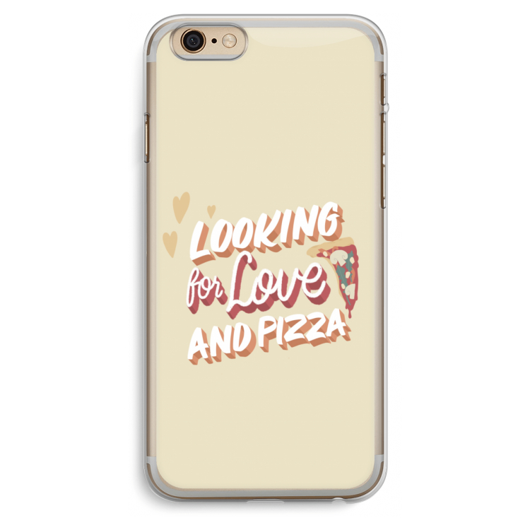Pizza is the answer: iPhone 6 Plus / 6S Plus Transparant Hoesje