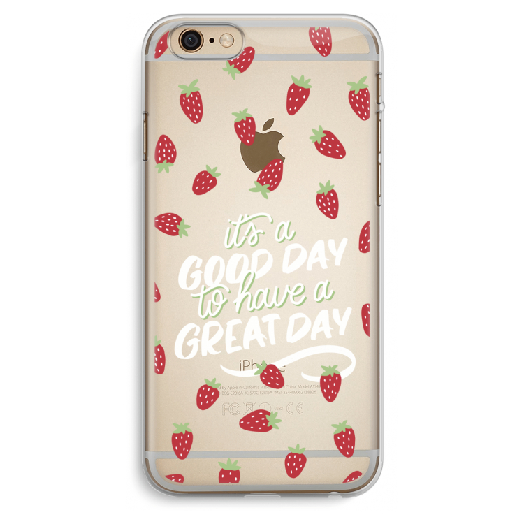Don't forget to have a great day: iPhone 6 Plus / 6S Plus Transparant Hoesje