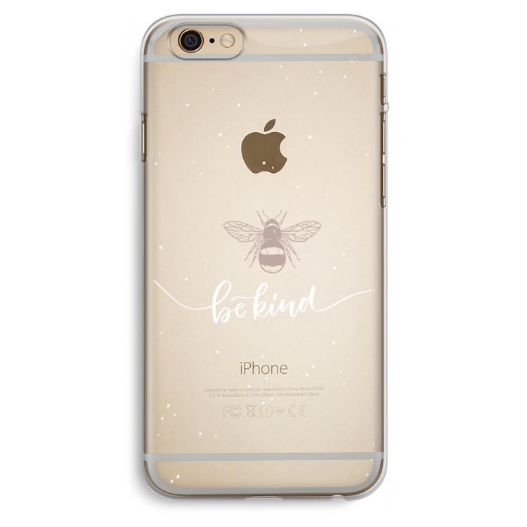 Be(e) kind: iPhone 6 Plus / 6S Plus Transparant Hoesje