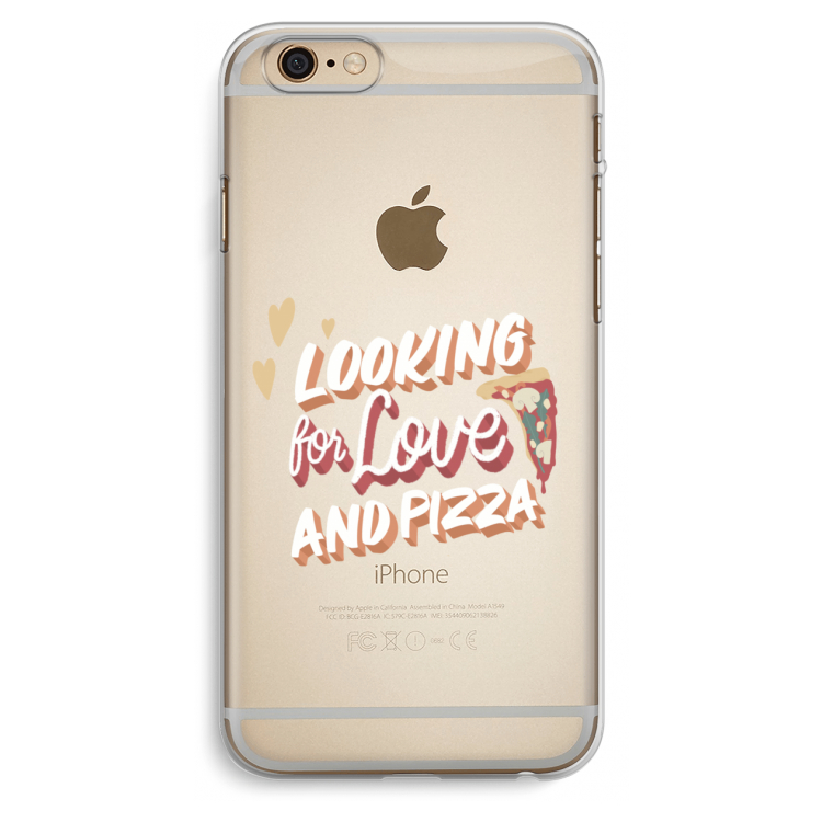 Pizza is the answer: iPhone 6 Plus / 6S Plus Transparant Hoesje