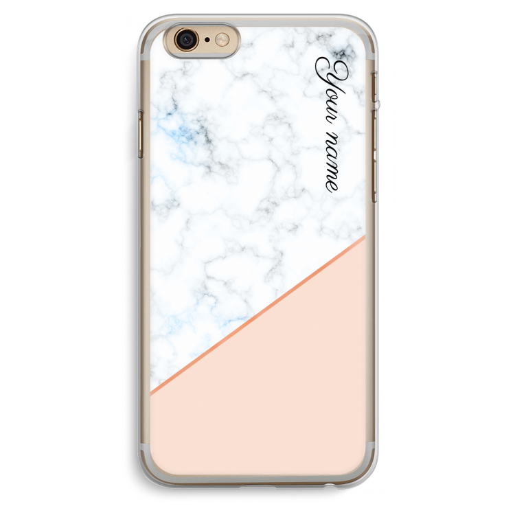 Marmer in stijl: iPhone 6 Plus / 6S Plus Transparant Hoesje