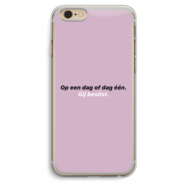 gij beslist: iPhone 6 Plus / 6S Plus Transparant Hoesje