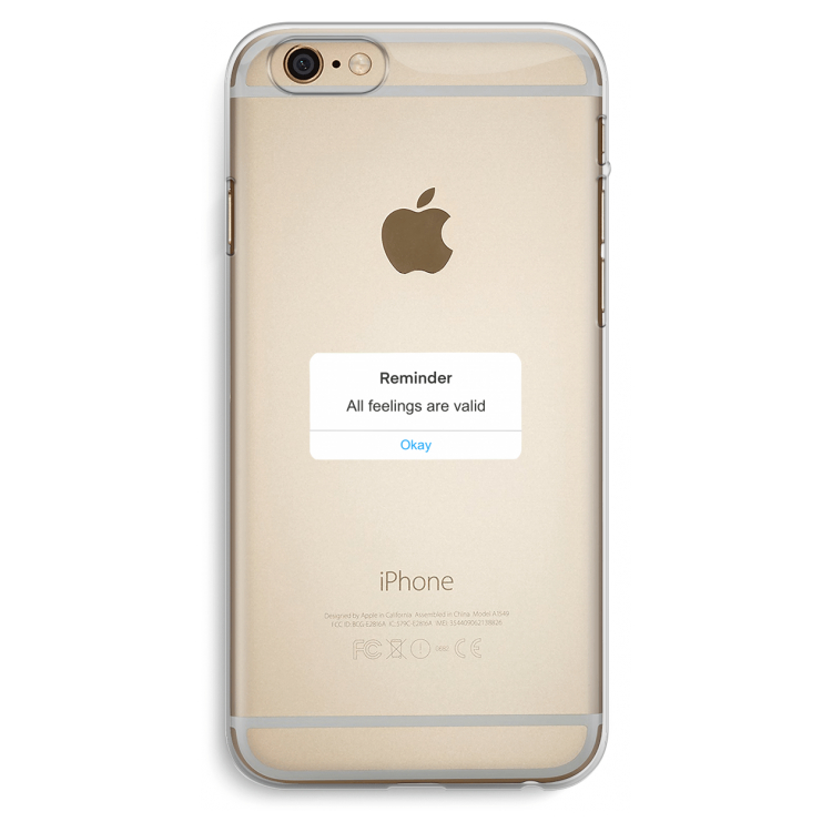 Reminder: iPhone 6 Plus / 6S Plus Transparant Hoesje