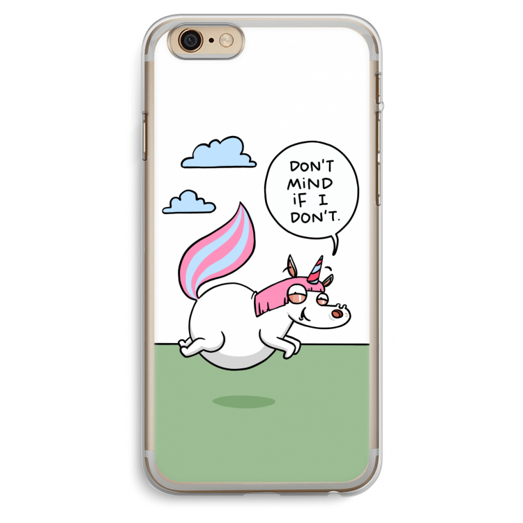 Unicorn: iPhone 6 Plus / 6S Plus Transparant Hoesje
