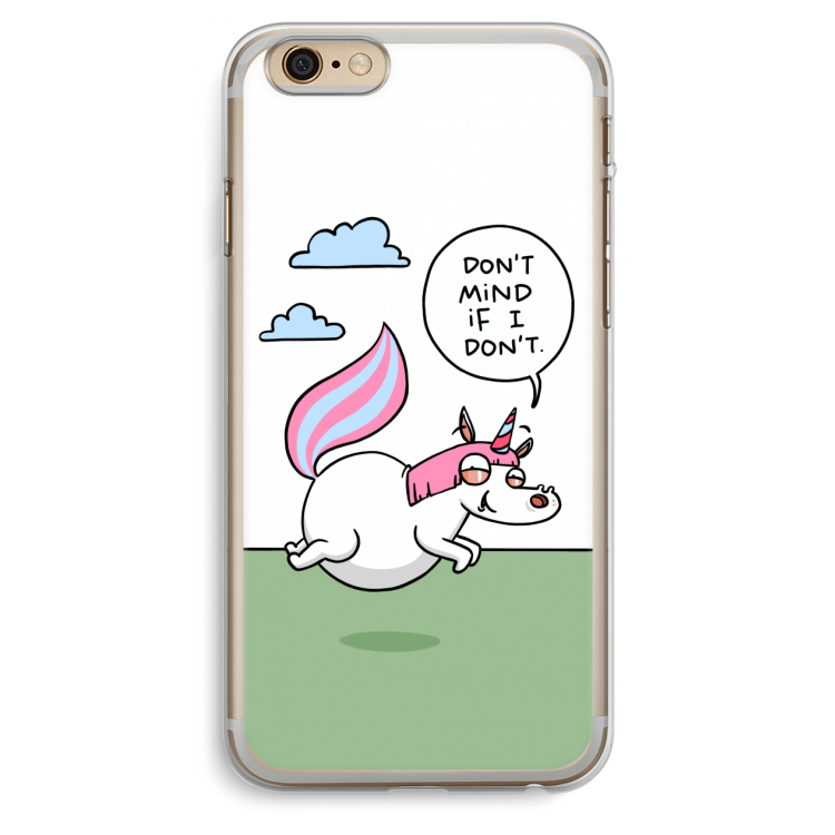 Unicorn: iPhone 6 Plus / 6S Plus Transparant Hoesje