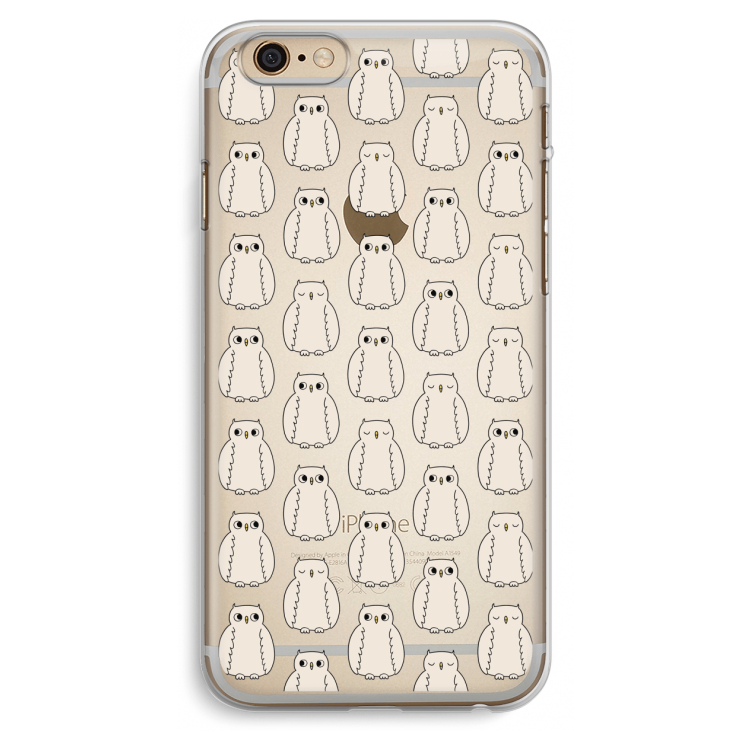 Uilen: iPhone 6 Plus / 6S Plus Transparant Hoesje