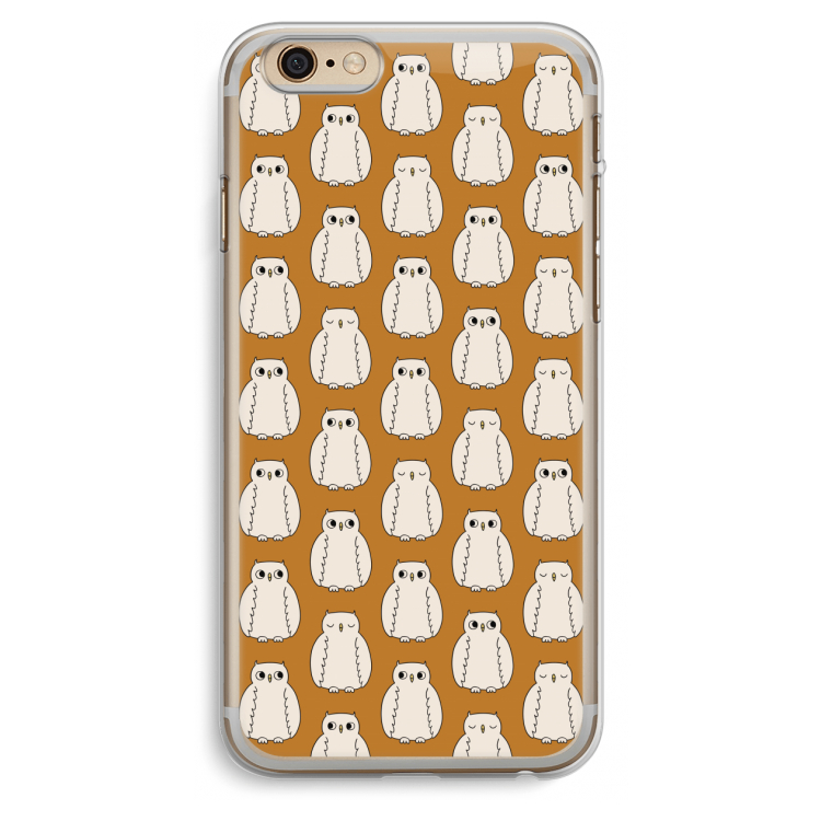 Uilen: iPhone 6 Plus / 6S Plus Transparant Hoesje