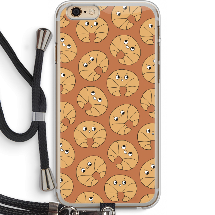 Croissant: iPhone 6 PLUS / 6S PLUS Transparant Hoesje met koord