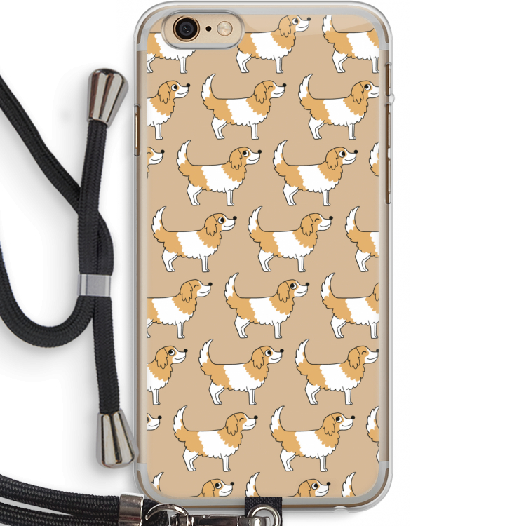 Doggy: iPhone 6 PLUS / 6S PLUS Transparant Hoesje met koord