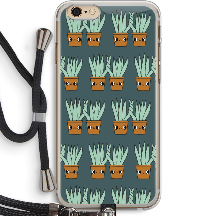 Sansevieria: iPhone 6 PLUS / 6S PLUS Transparant Hoesje met koord