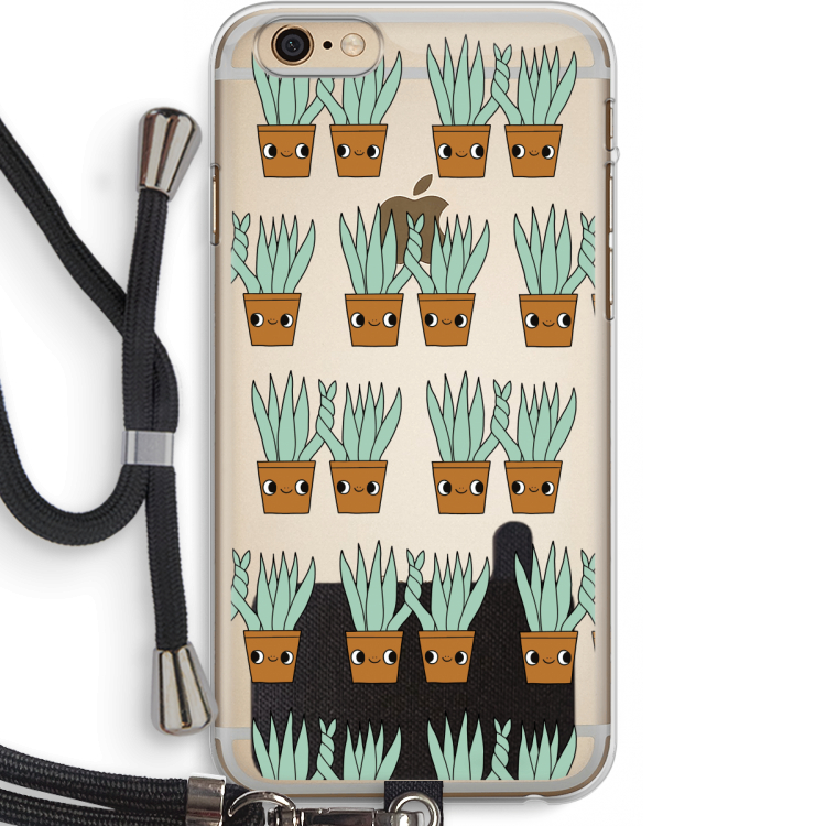 Sansevieria: iPhone 6 PLUS / 6S PLUS Transparant Hoesje met koord