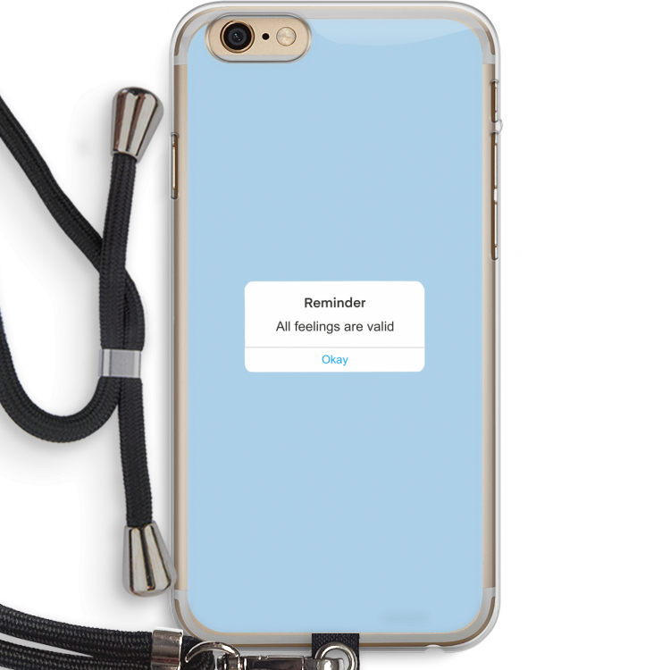 Reminder: iPhone 6 PLUS / 6S PLUS Transparant Hoesje met koord