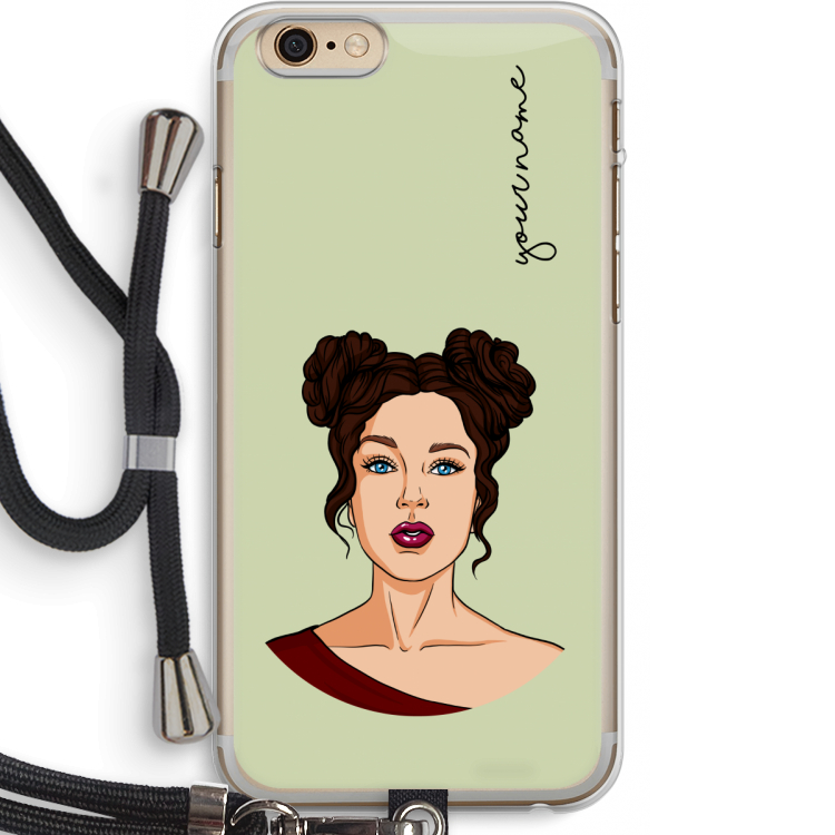 Pop-Art Creator: iPhone 6 PLUS / 6S PLUS Transparant Hoesje met koord
