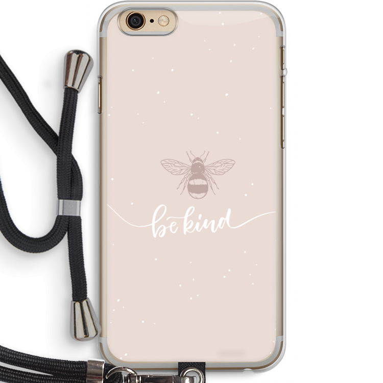 Be(e) kind: iPhone 6 PLUS / 6S PLUS Transparant Hoesje met koord