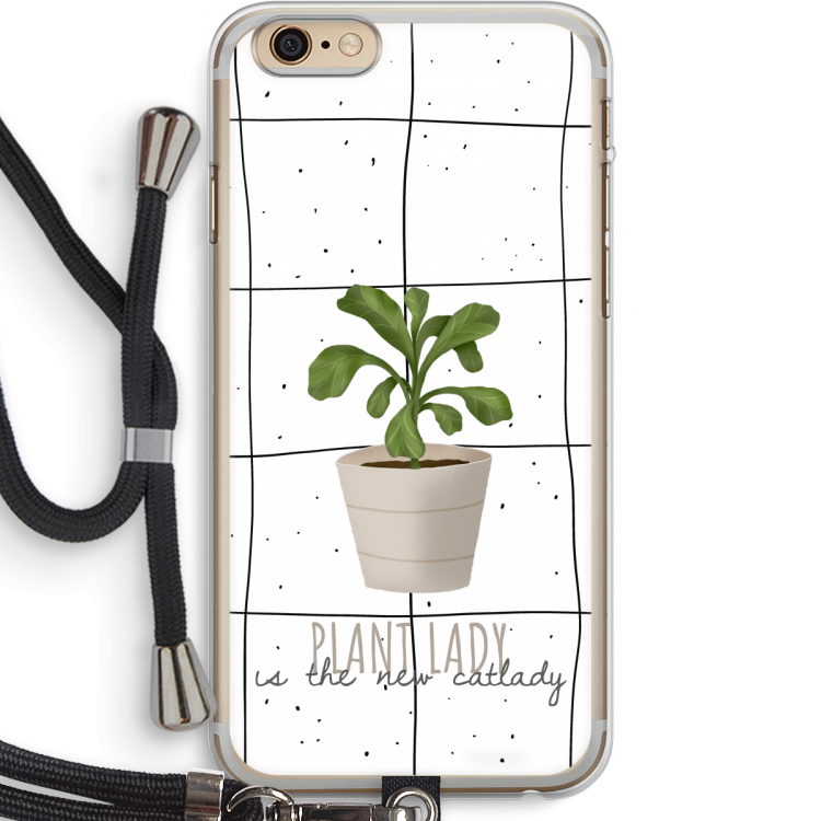 Kamerplant op vensterruit: iPhone 6 PLUS / 6S PLUS Transparant Hoesje met koord